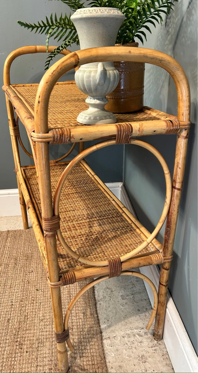1960's Vintage Bamboo Shelves