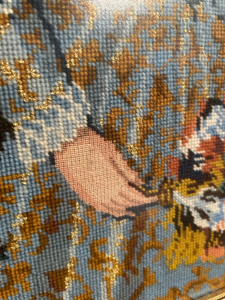 Vintage Framed Queen Elizabeth Tapestry