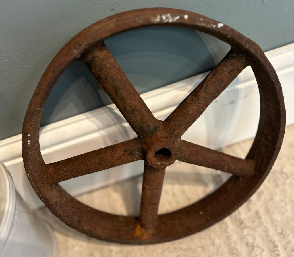 Rustic Small Reclaimed Wheel