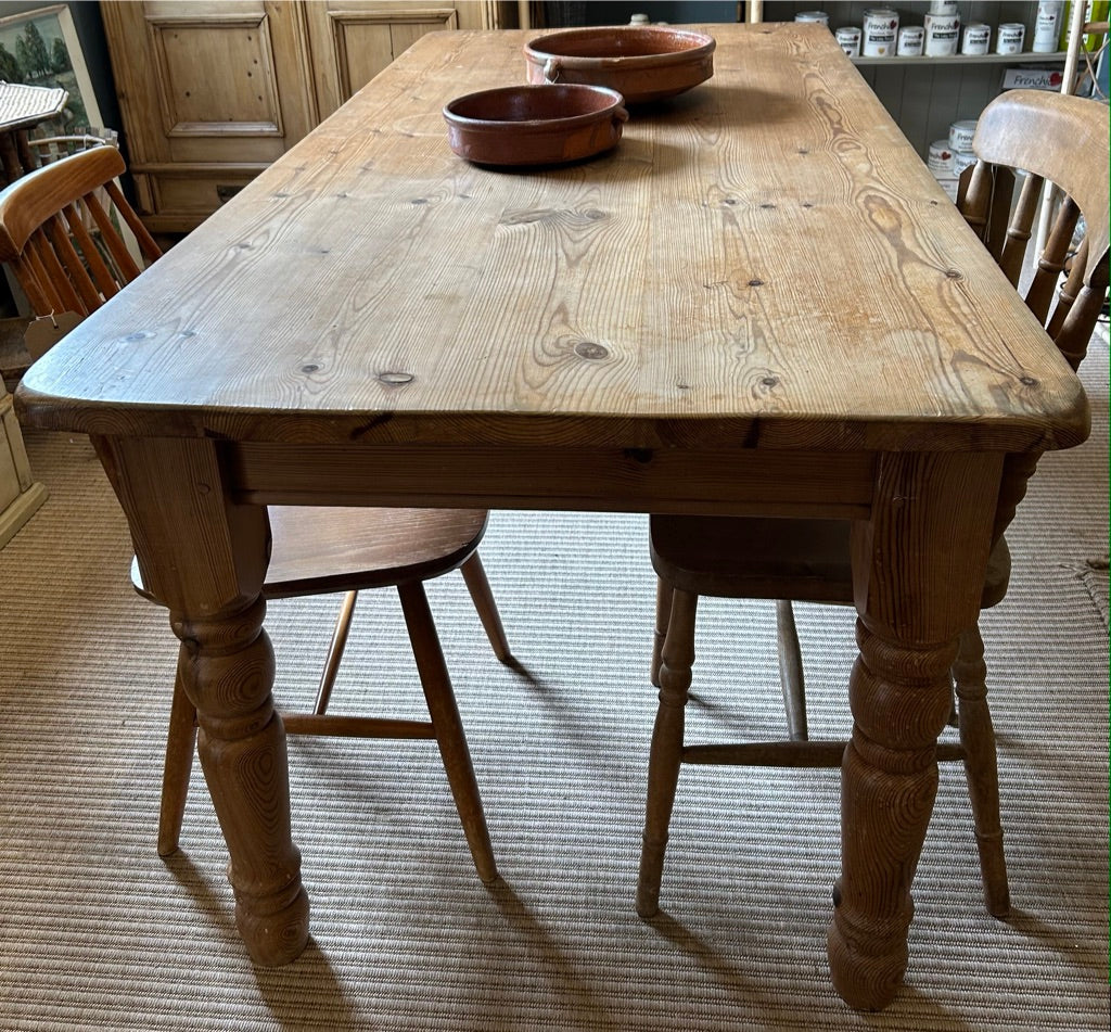 Rustic 6ft Pine Farmhouse Table
