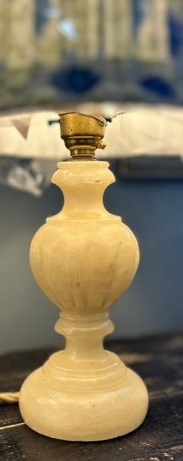 Pair of Vintage Alabaster Lamps