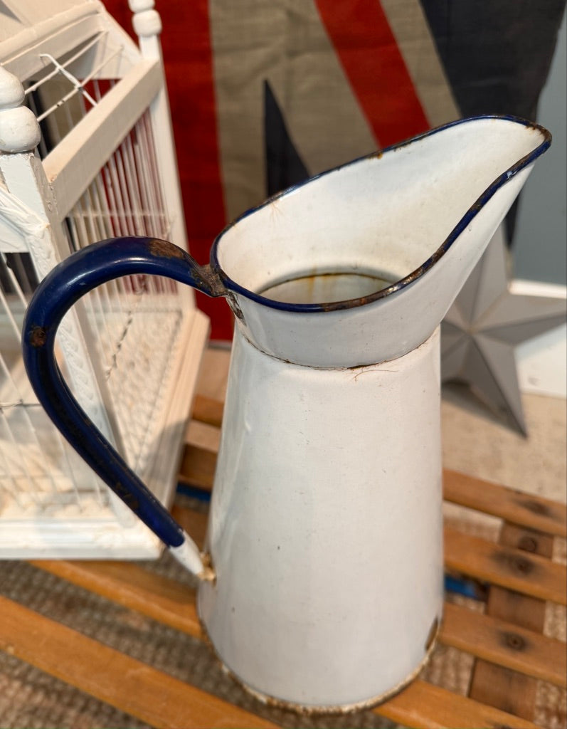 Vintage Enamel Jug
