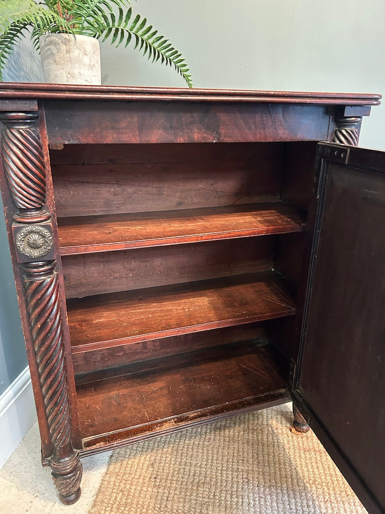 Antique Mahogany Ornate Cupboard