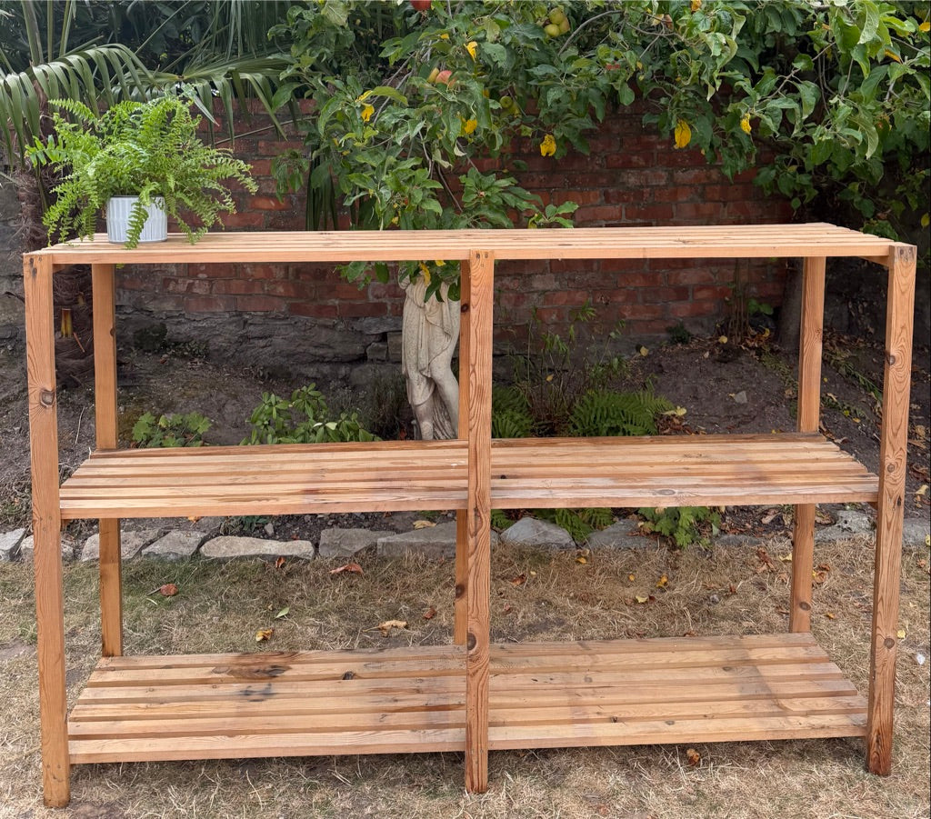 Large Wooden Storage Shelves