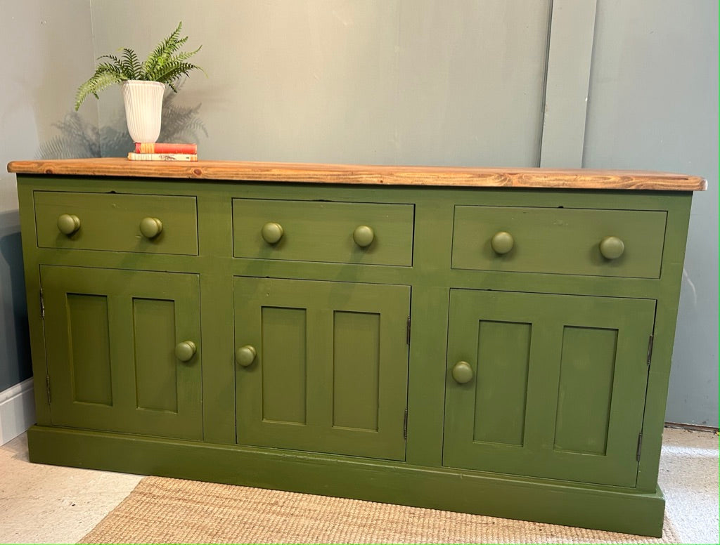 Large Vintage Painted Sideboard - Frenchic Constance Moss