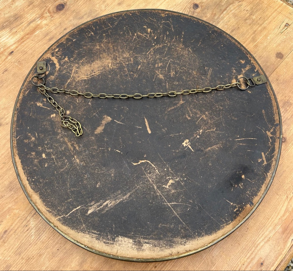 Vintage Brass Round Port Hole Mirror