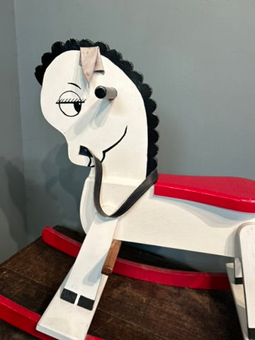 Vintage Retro Wooden Childs Rocking Horse