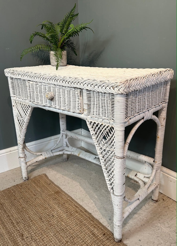 Vintage Wicker Dressing Table