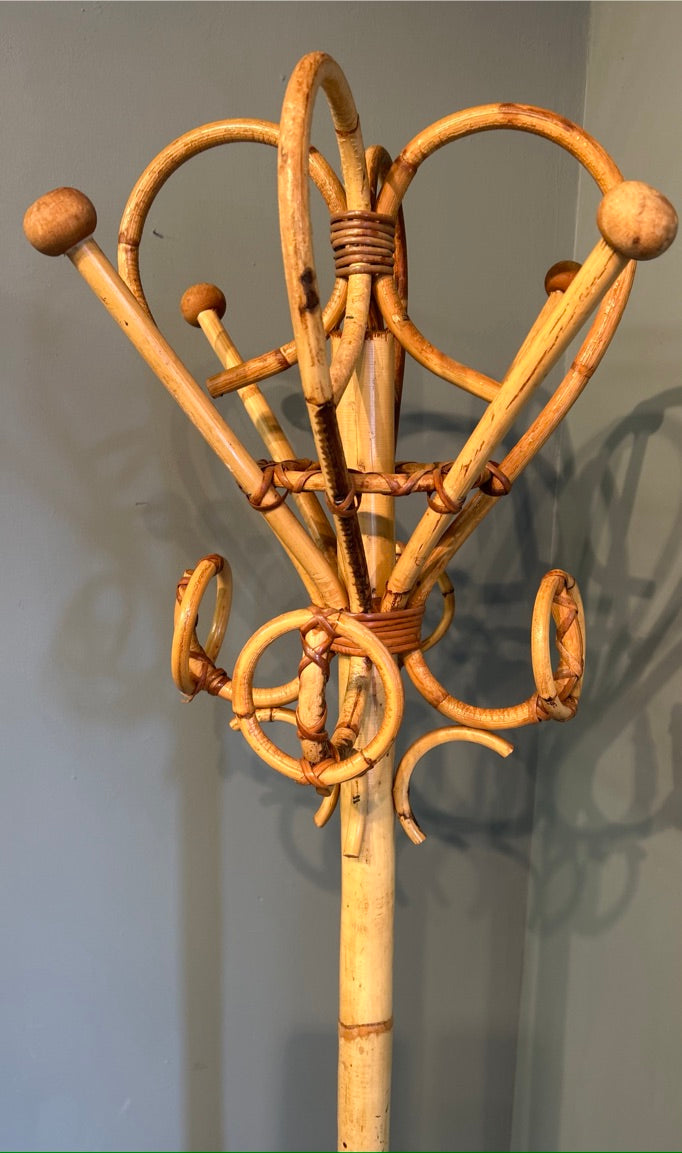 Vintage Bamboo Hat/ Coat Stand