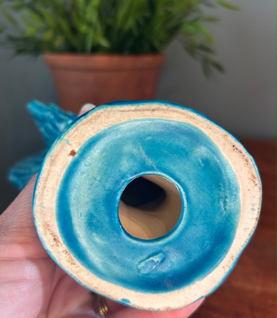 Antique Turquoise Cockerel Rooster Ornament - Chinese