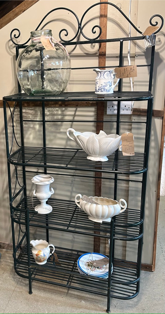 Vintage Metal Garden Shelves