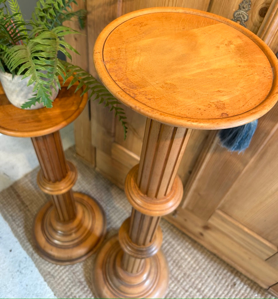 Vintage Pair of Torchiere Plant Stands