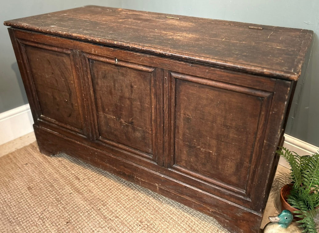 19th Century Antique Oak Coffer