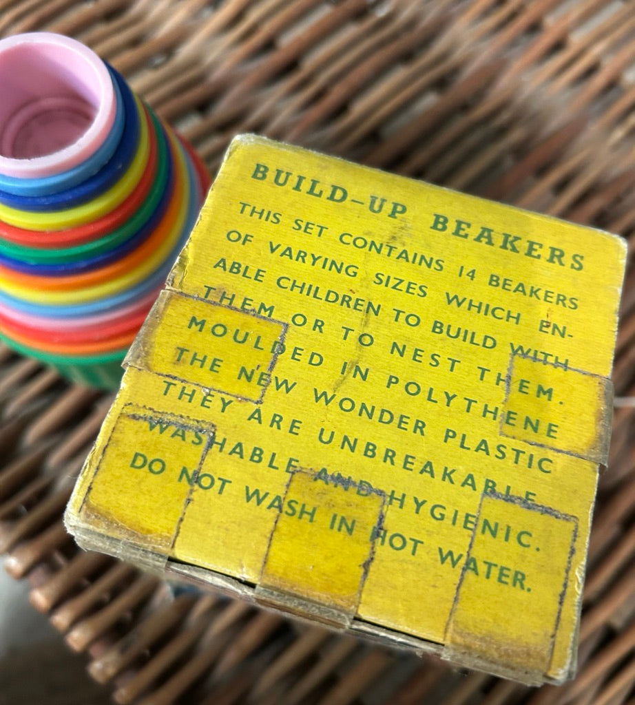 Vintage Toy Stacking Beakers