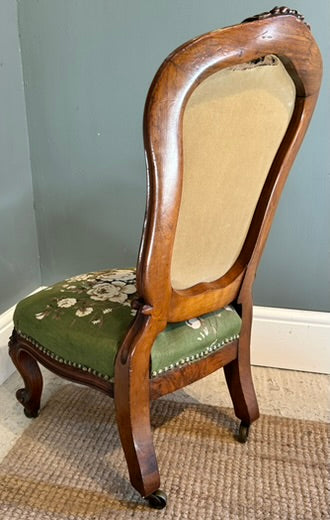 Antique Bedroom Nursing Floral Chair