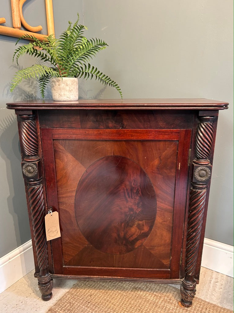Antique Mahogany Ornate Cupboard