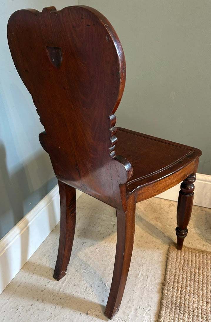 Antique Ocassional Mahogany Chair - Dark Wood