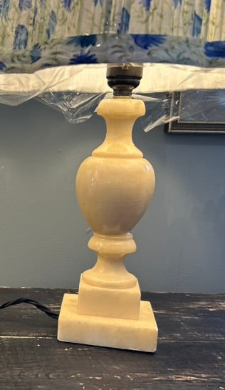 Pair of Vintage Alabaster Lamps