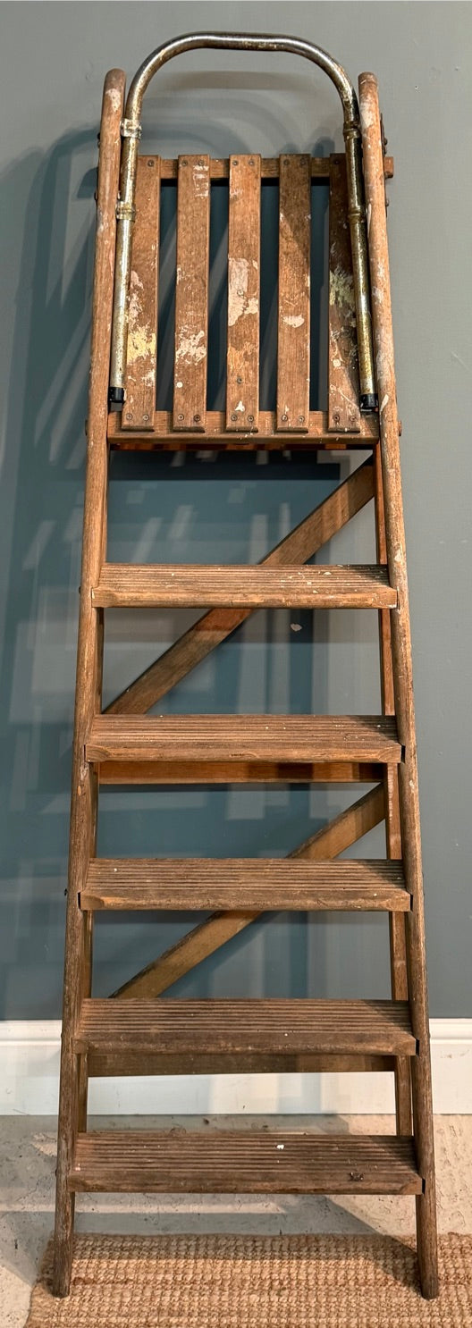 Rustic Vintage Wooden Step Ladder