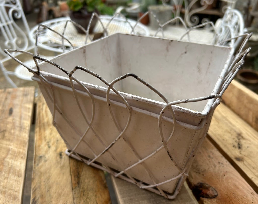 Vintage Wire Work Planter