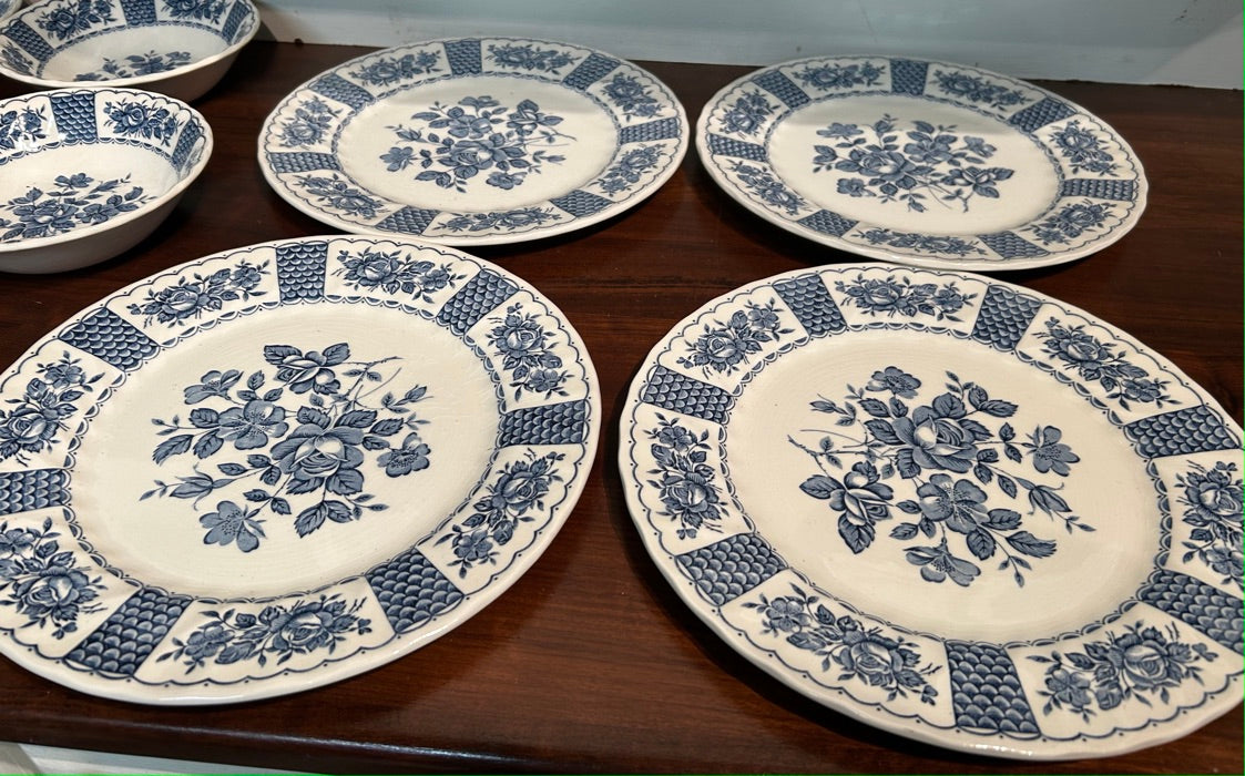 Vintage Melody Myott Ironstone- Plates, bowls and Tea cups and saucers