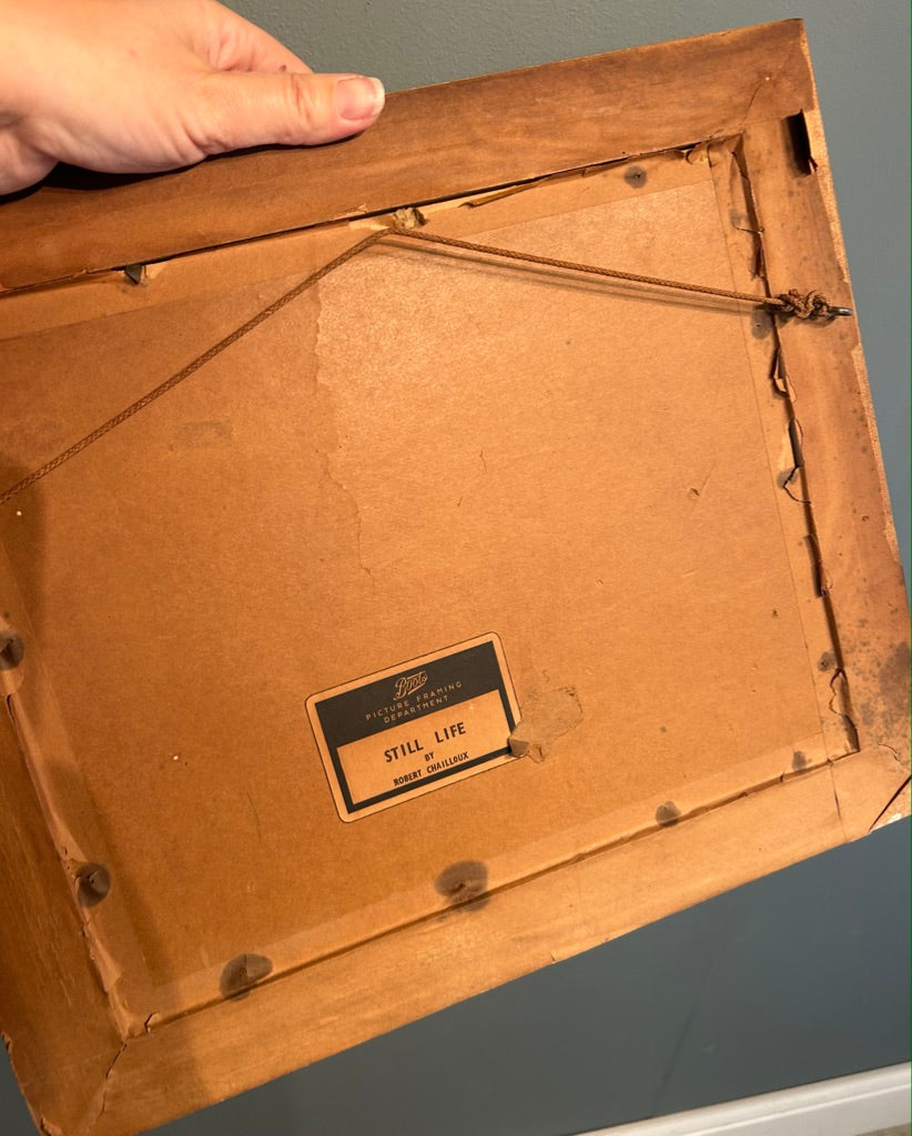 Vintage Still life Painting- Signed Robert Chailloux