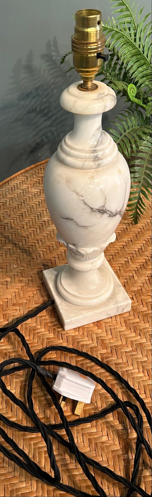 Vintage Mable Lamp Base with Brass Fittings