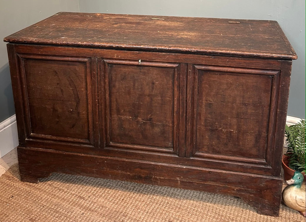 19th Century Antique Oak Coffer