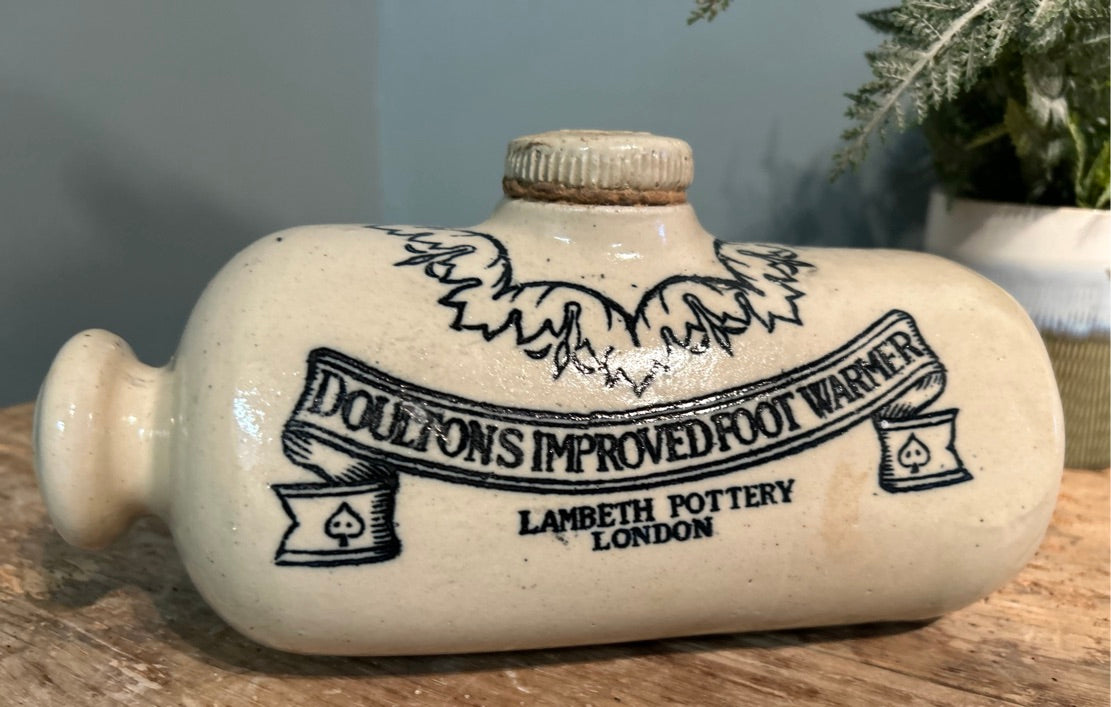 Antique Ceramic Pottery Antique Foot Warmer - by Doultons