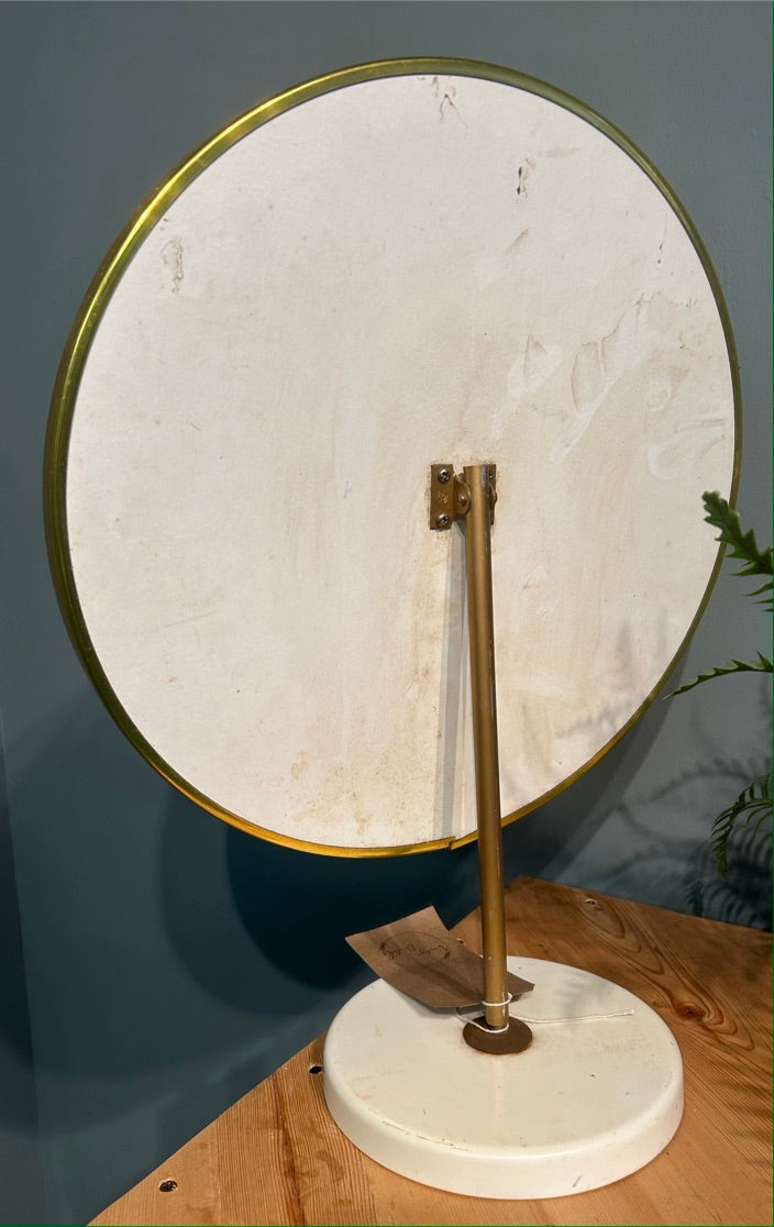 Mid Century Large Round Vanity Mirror
