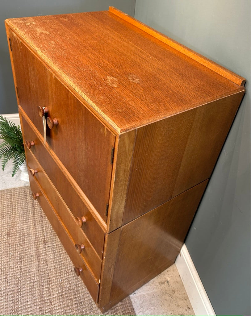 Retro mid century Tall Boy cupboard - project