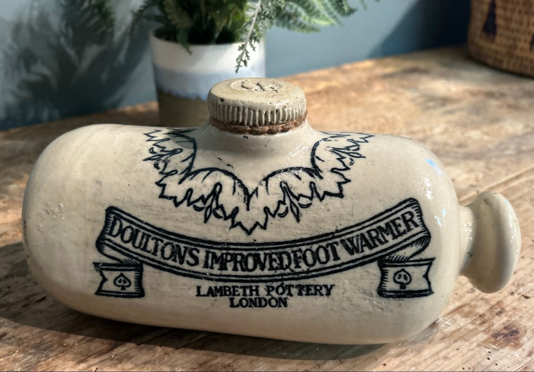 Antique Ceramic Pottery Antique Foot Warmer - by Doultons