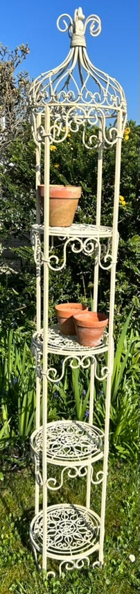 Ornate Tall Tiered Plant stand