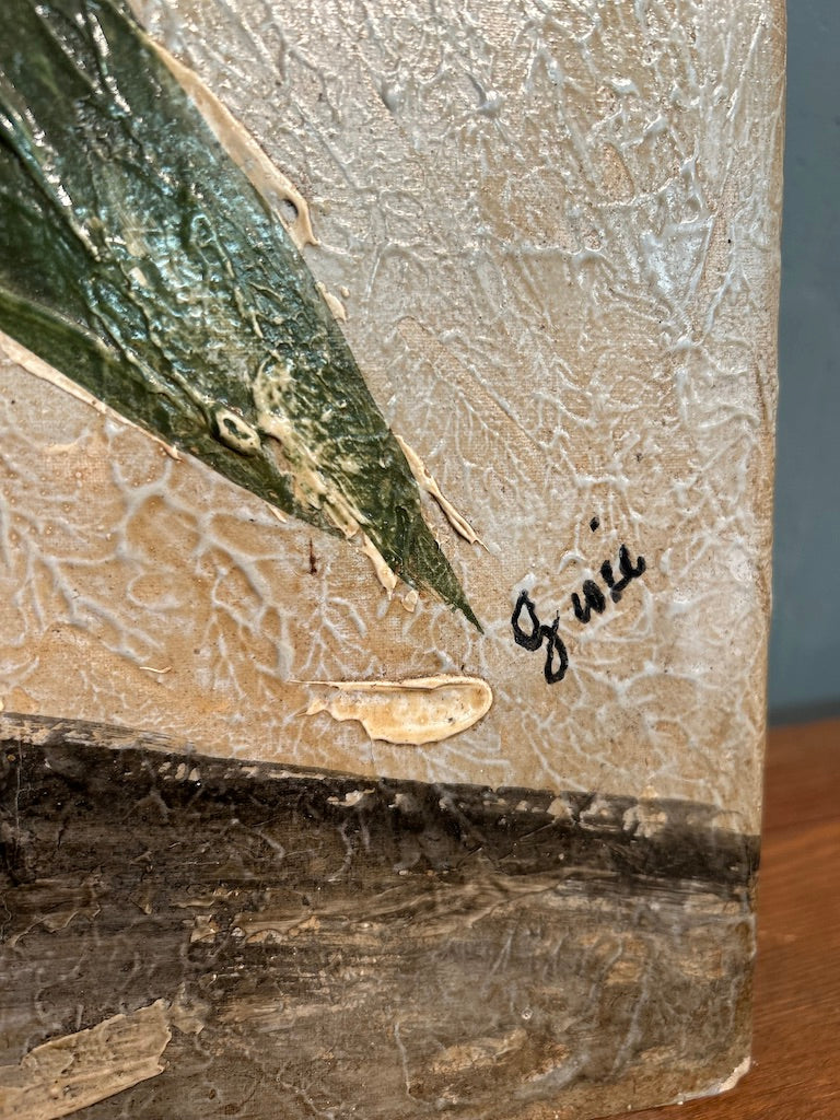 Textured Sunflower Canvas