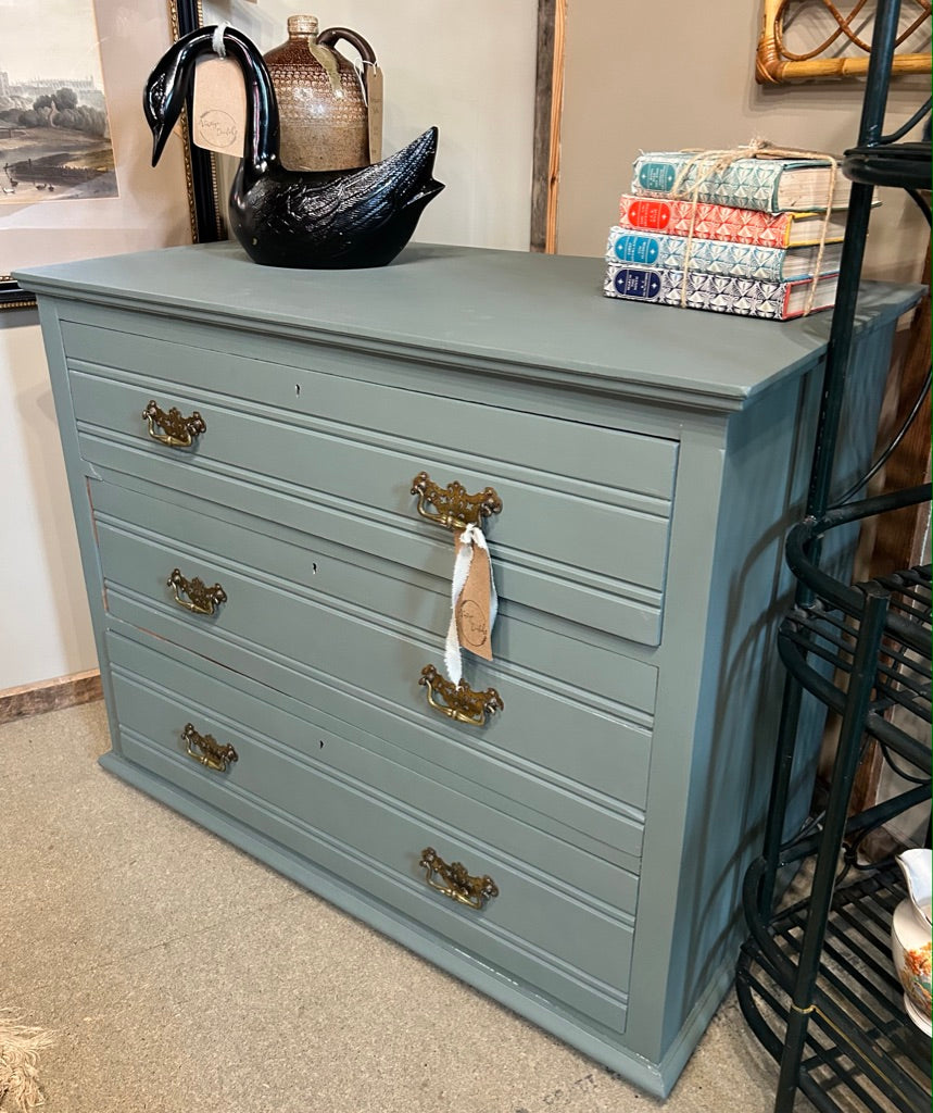 Vintage Painted Chest of Drawers - Frenchic Steaming Green