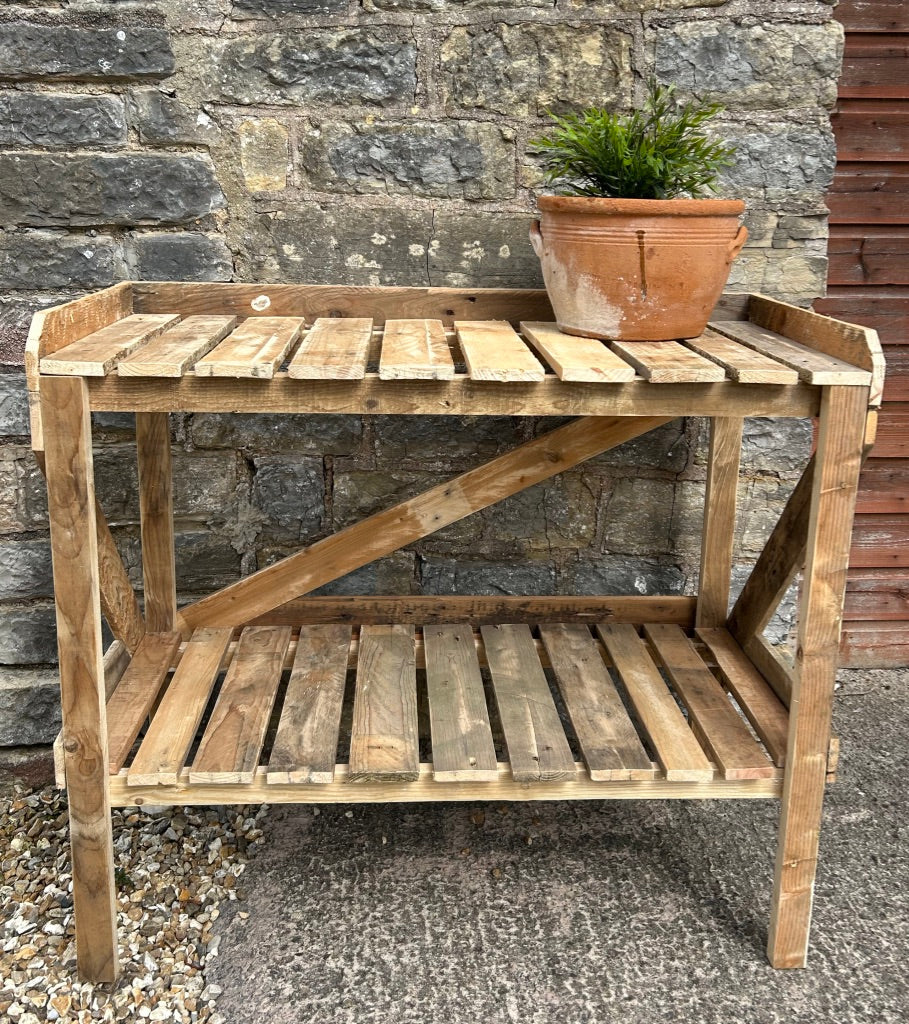 Rustic Potting Garden Table