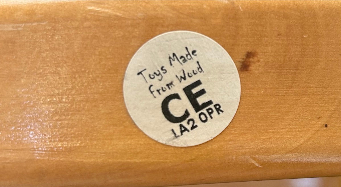 Vintage Ride on Wooden Childs Dog