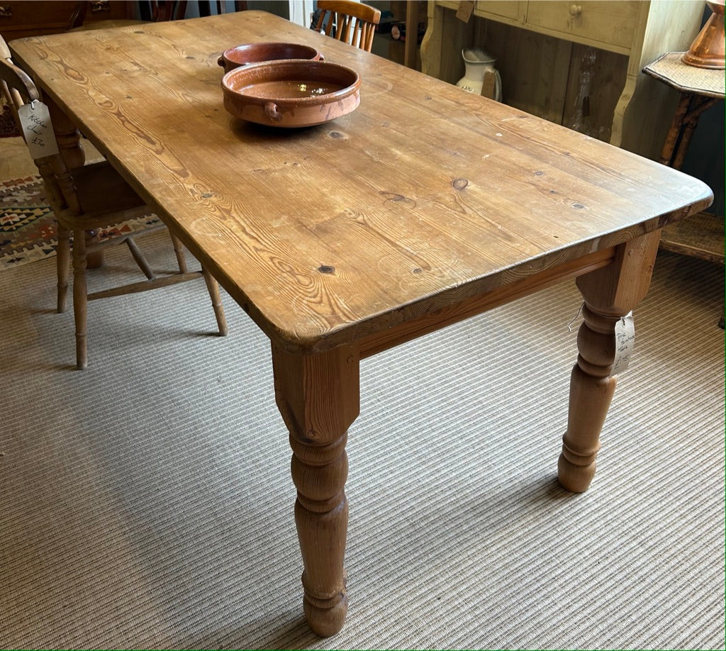 Rustic 6ft Pine Farmhouse Table