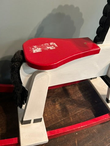 Vintage Retro Wooden Childs Rocking Horse