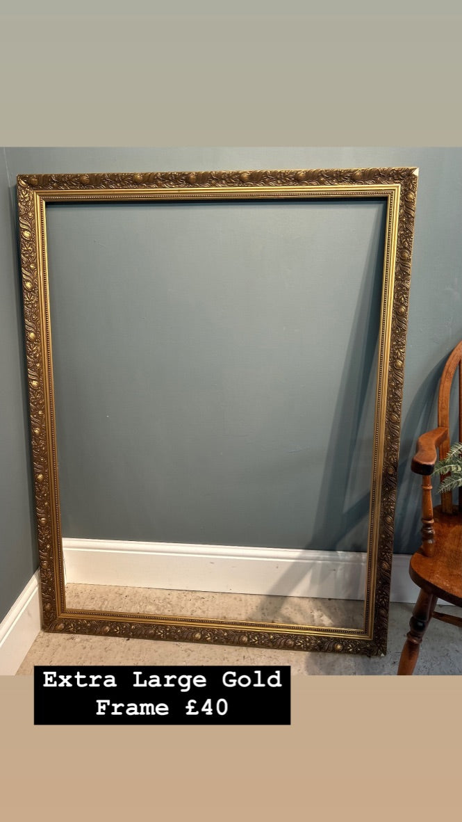 Vintage Extra Large Gold Frame