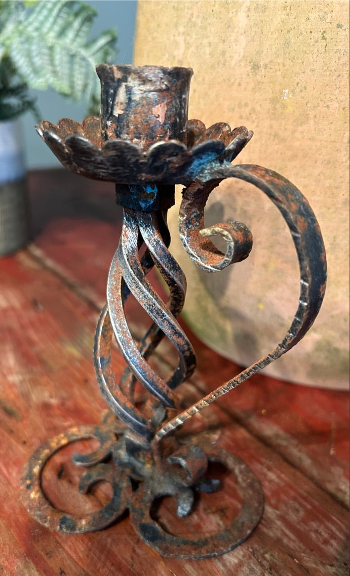 Vintage Metal Work Candle Holder
