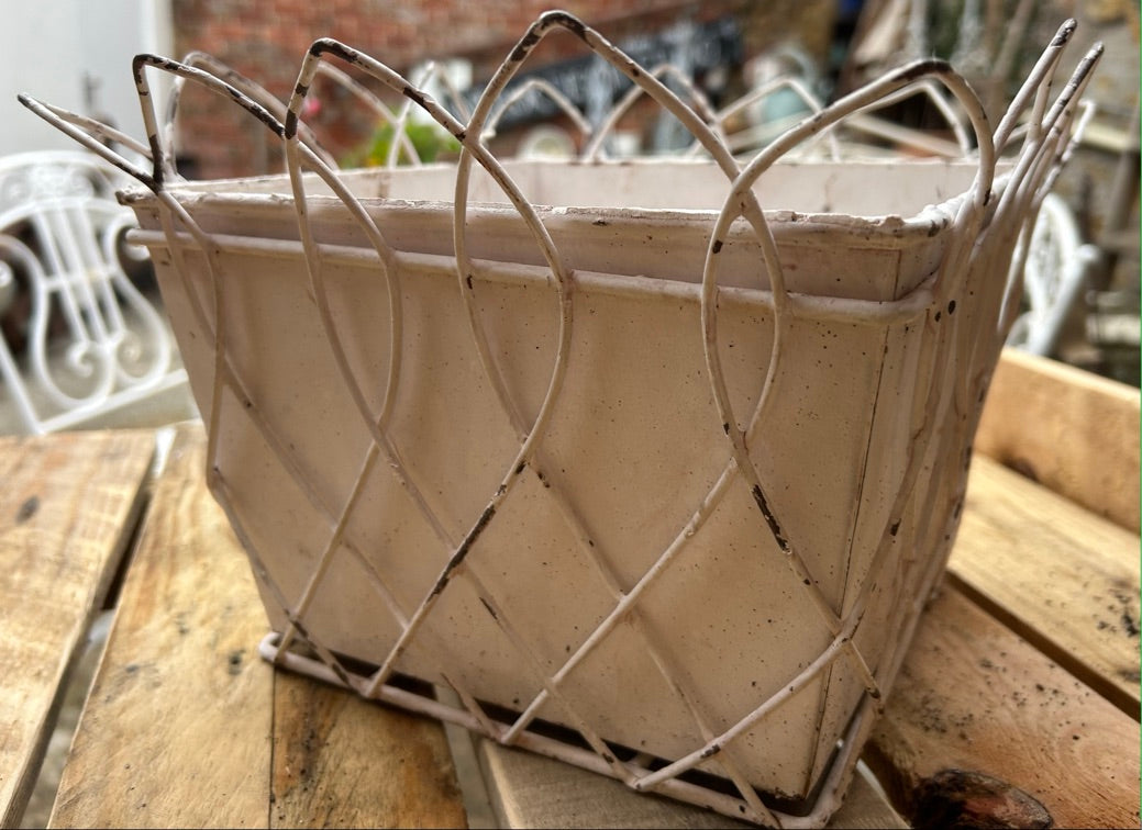 Vintage Wire Work Planter