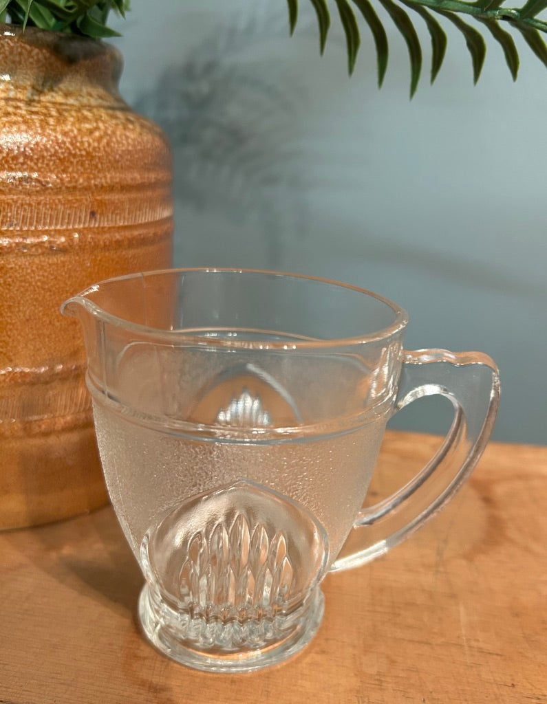 Vintage Glass Milk Jug
