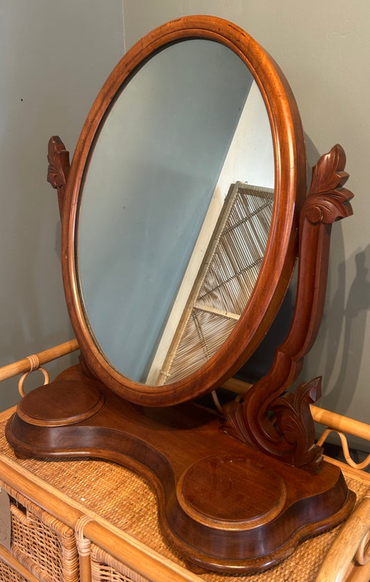 Antique Dressing Table Mirror with vanity pockets
