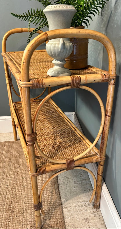 1960's Vintage Bamboo Shelves