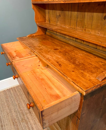 Vintage Pine Kitchen Dresser
