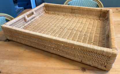 Large Wicker Tray