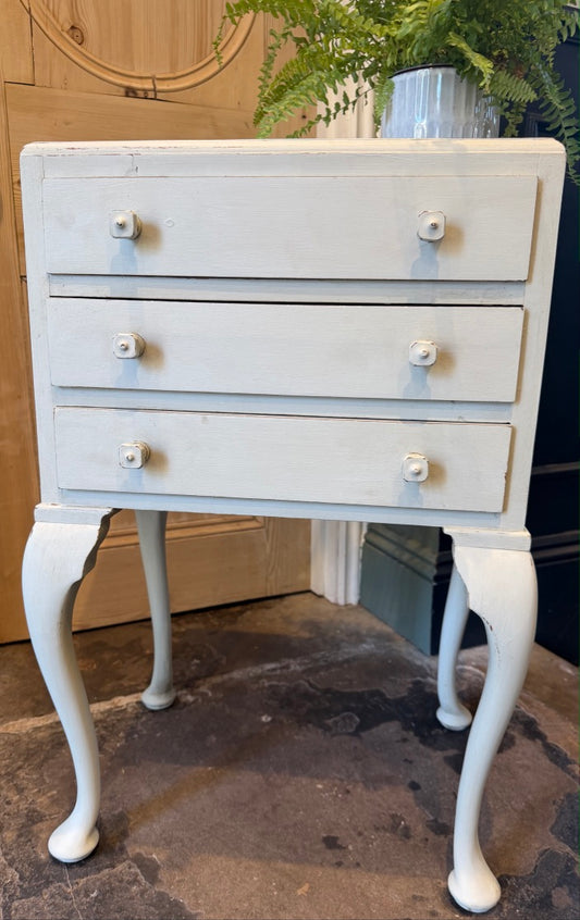Vintage Painted Bedside Drawers