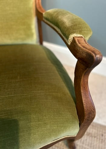 Antique Bedroom Chair - Victorian parlor chair.