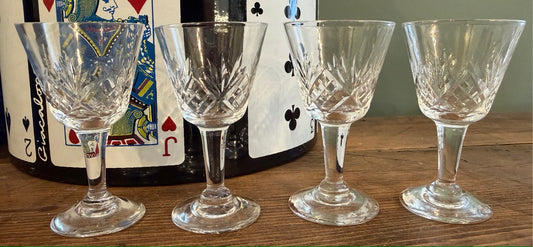 Set of 4 Vintage Sherry Glasses